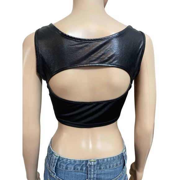 Black Sexy Crop Top OS - Picture 3 of 3